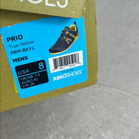 Xero Shoes Men's Athletic Shoes - Black and Yellow - Picture 2 of 3